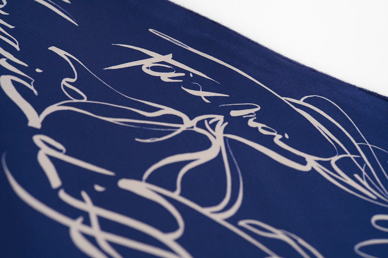 SCARF ELISA | MID BLUE