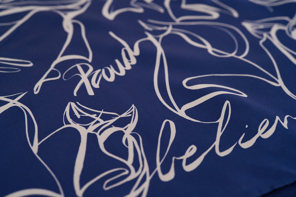 SCARF ELISA | MID BLUE