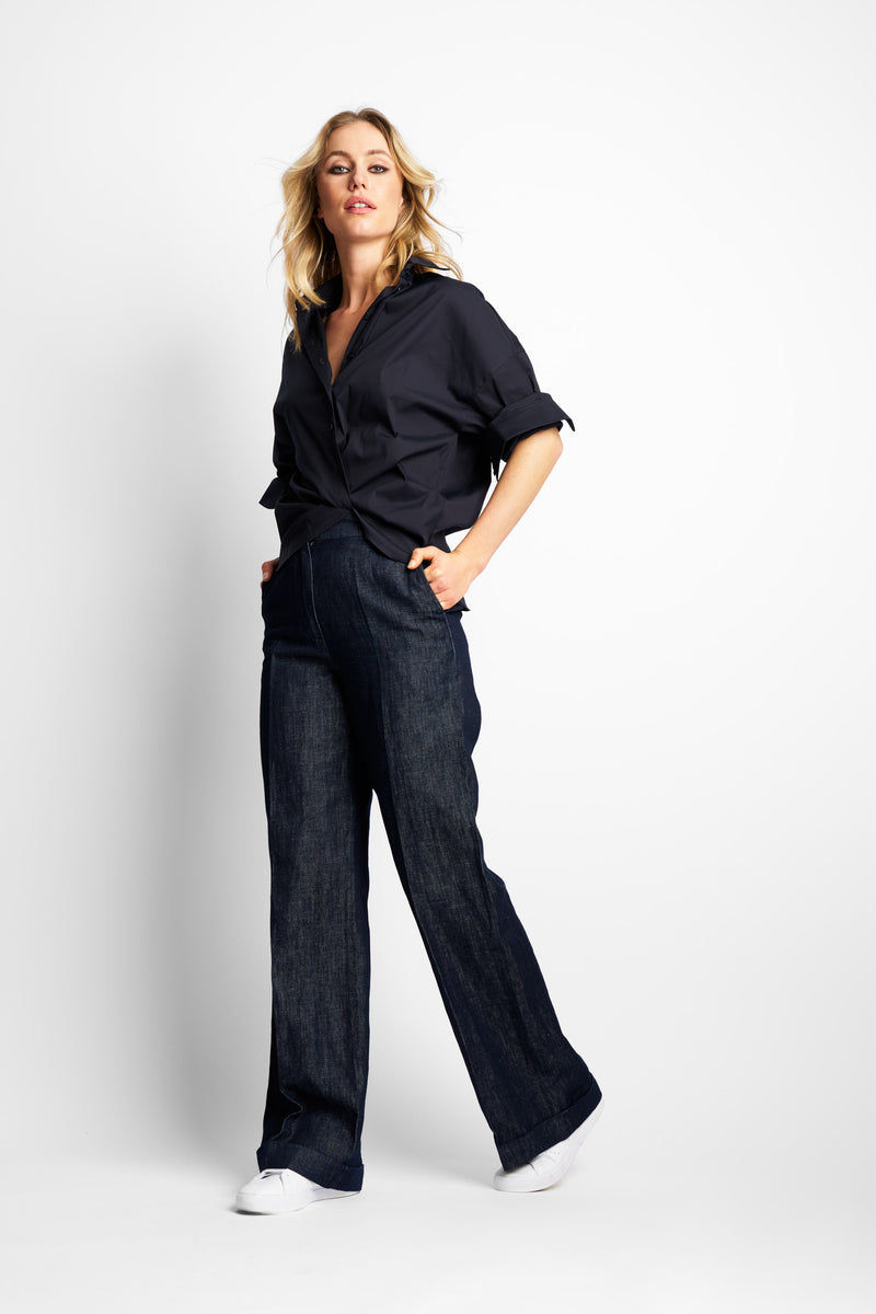 PANT GIANNA | BLUE BLACK