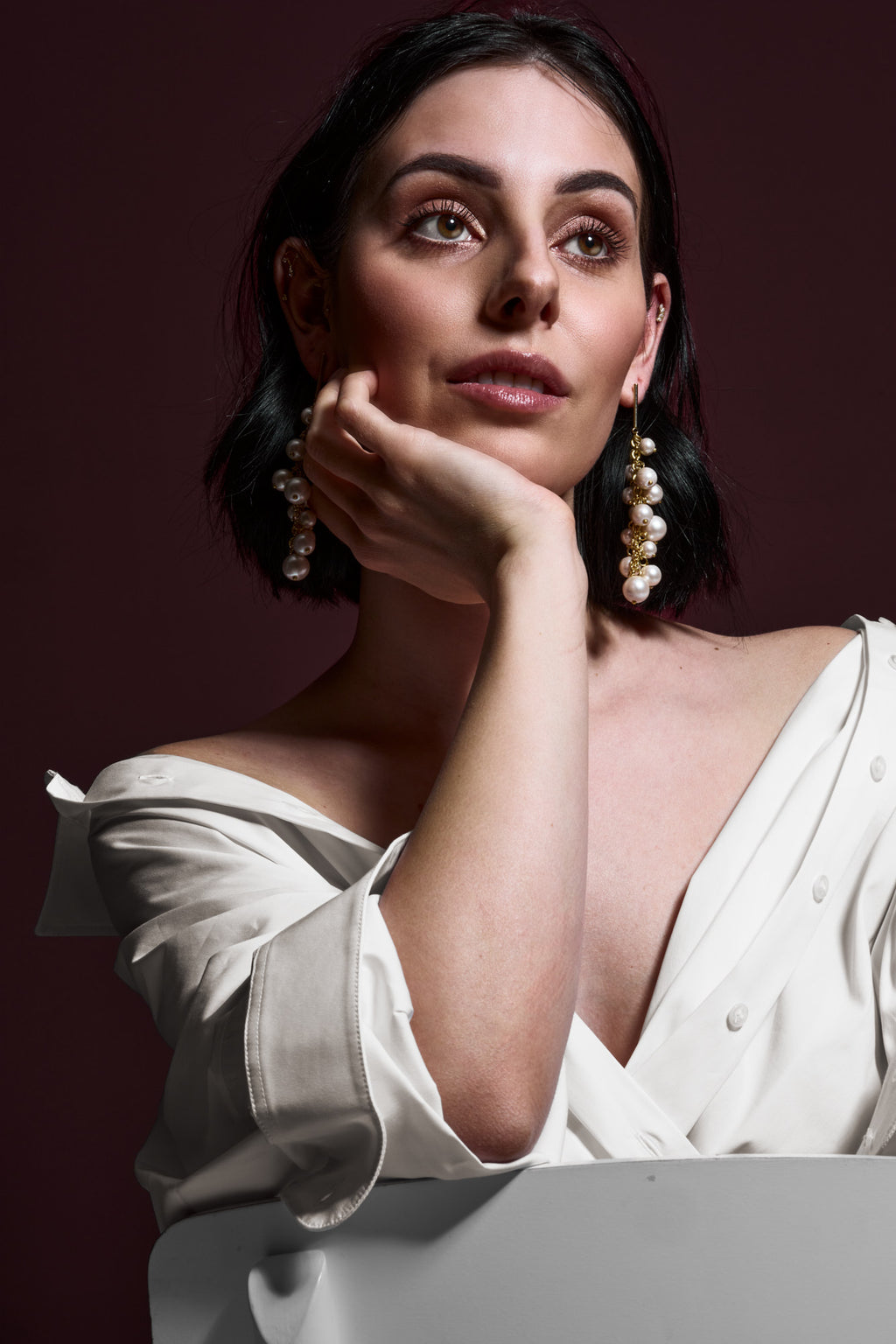 EARRING GRAPE IVORY | IVORY