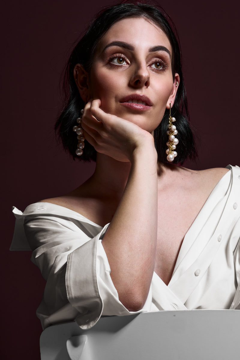 EARRING GRAPE IVORY | IVORY