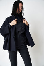 NINA COTTON SHIRT | BLUE BLACK