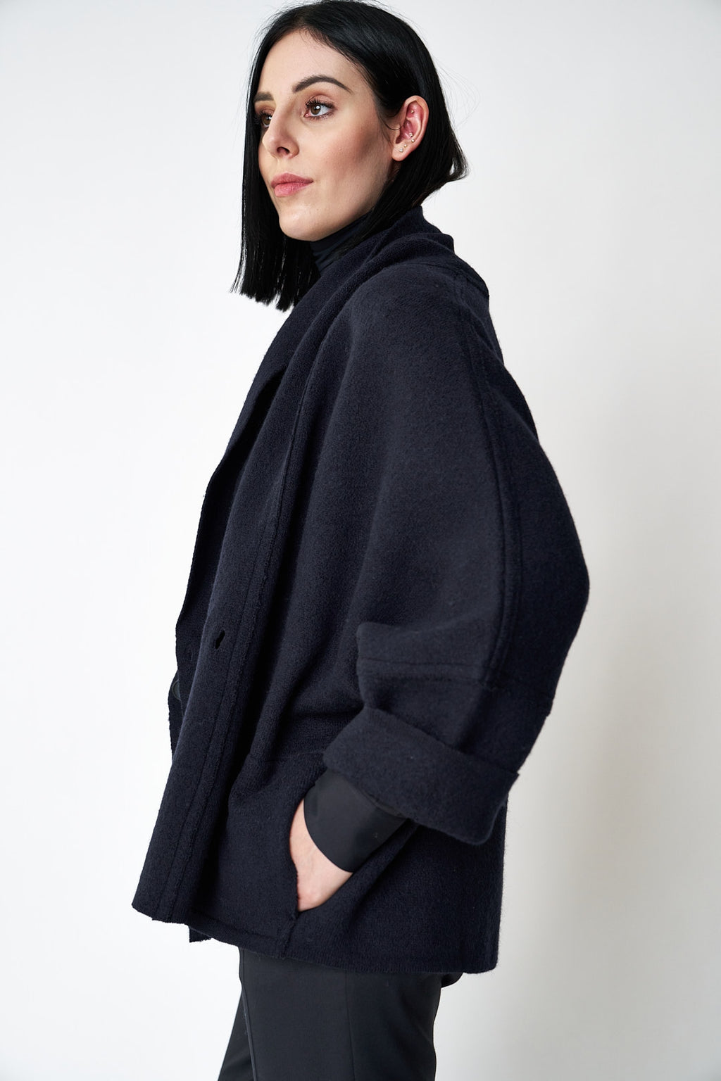 CARDIGAN EAGLE | DARK BLUE