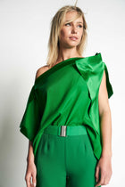 DAKOTA SILK TOP XO | GREEN