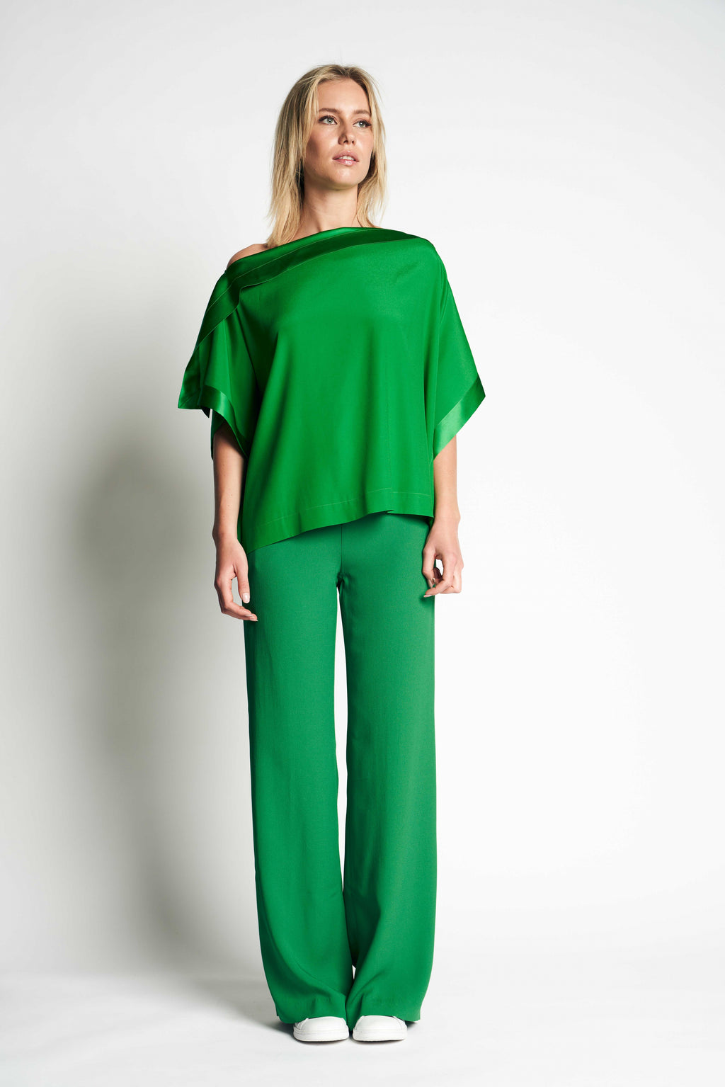 DAKOTA SILK TOP XO | GREEN