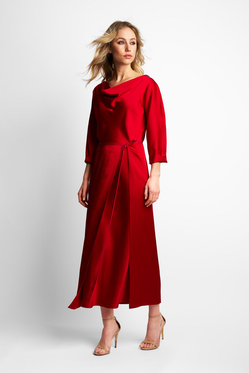 DRESS DELIA BORDEAUX | BORDEAUX