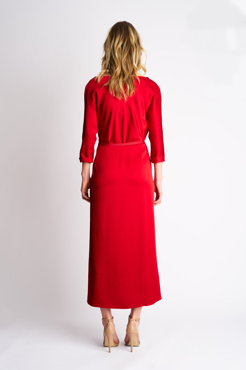 DRESS DELIA BORDEAUX | BORDEAUX