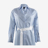 DRESS MARY LONG STRIPE | WHITE