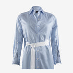 DRESS MARY LONG STRIPE | WHITE