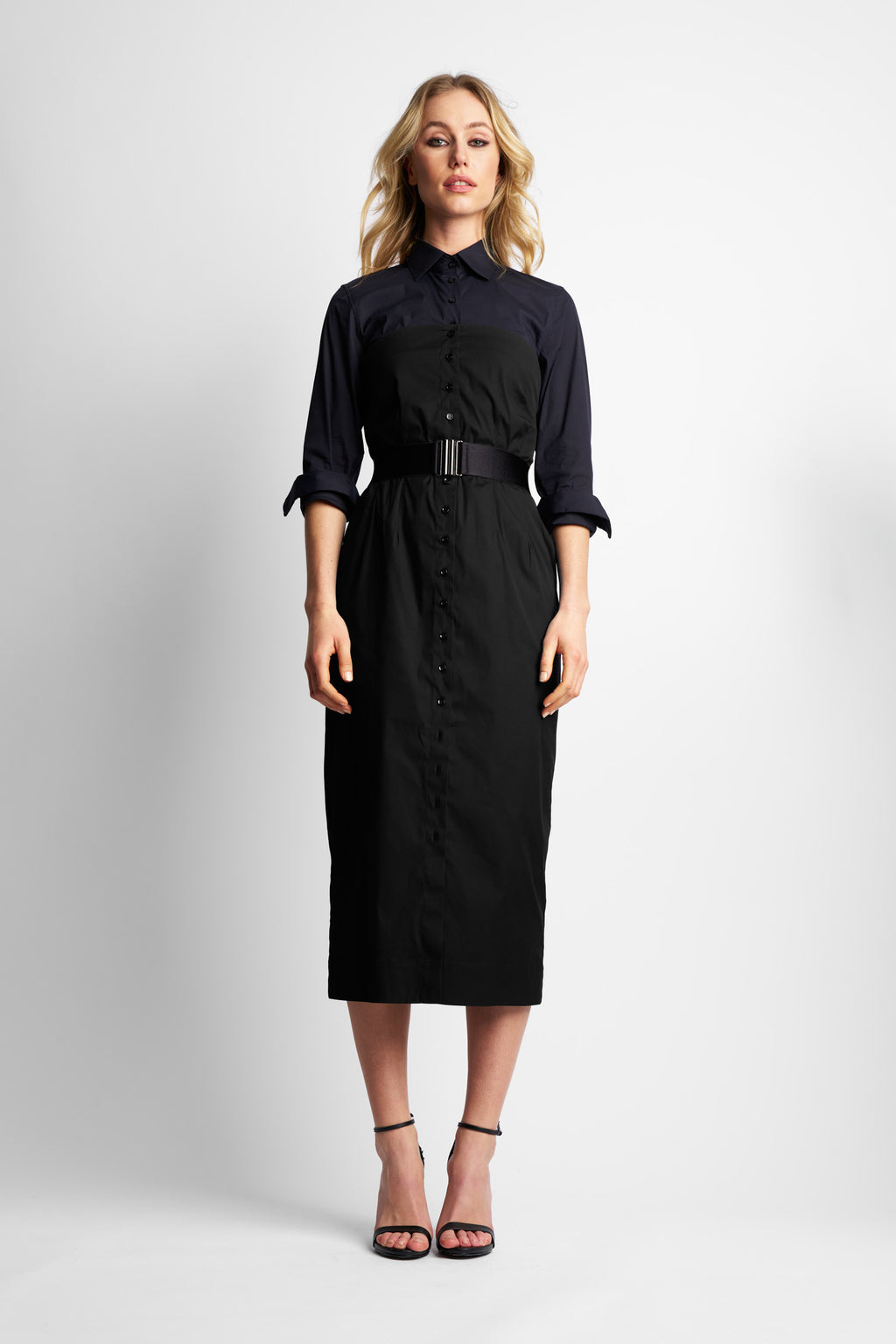 DRESS MEGHAN | BLUE BLACK