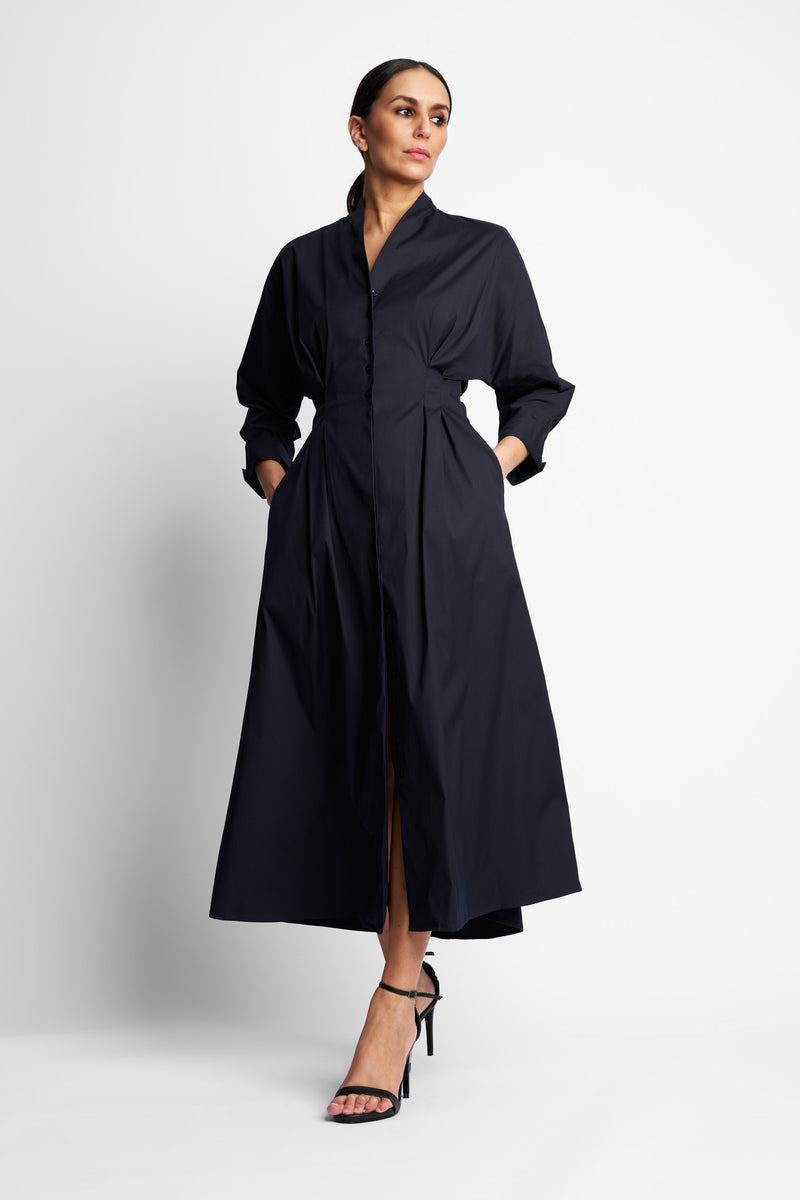 DRESS SCARLET | BLUE BLACK