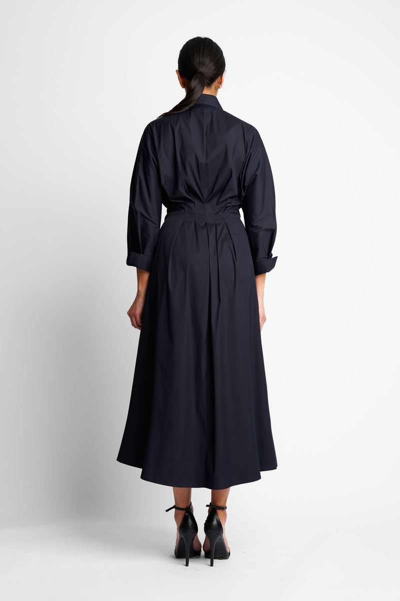 DRESS SCARLET | BLUE BLACK