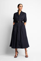 DRESS SCARLET | BLUE BLACK