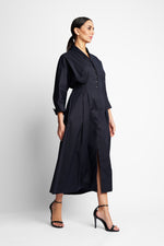 DRESS SCARLET | BLUE BLACK