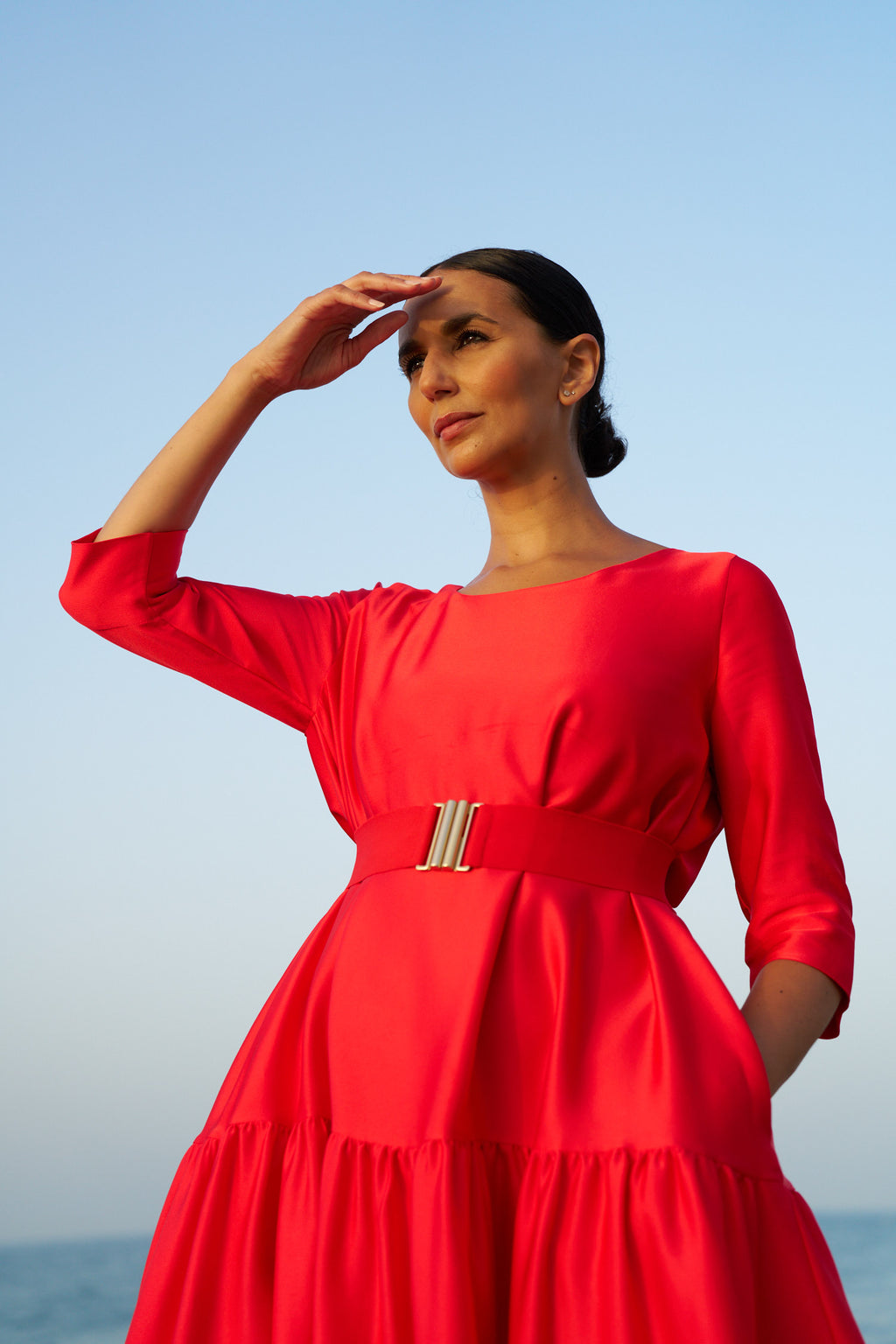 DRESS SVEA SUN | BRIGHT RED