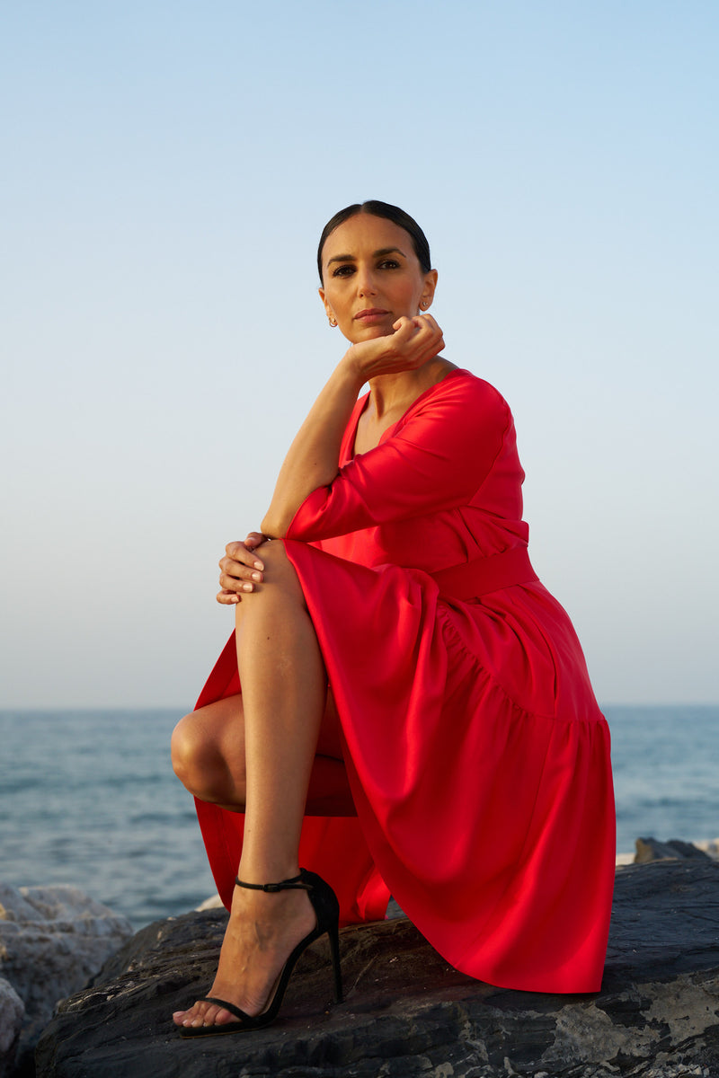 DRESS SVEA SUN | BRIGHT RED