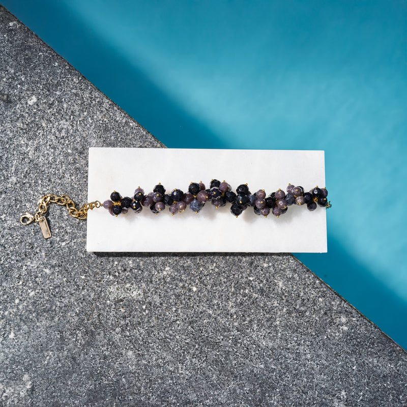 NECKLACE BLACK BERRY | BLACK