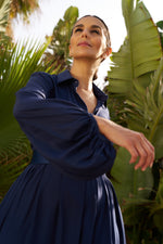 DRESS VICTORIA | BLUE BLACK