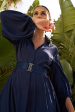 DRESS VICTORIA | BLUE BLACK