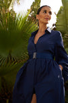 DRESS VICTORIA | BLUE BLACK