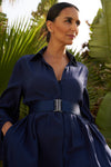 DRESS VICTORIA | BLUE BLACK