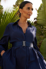 DRESS VICTORIA | BLUE BLACK