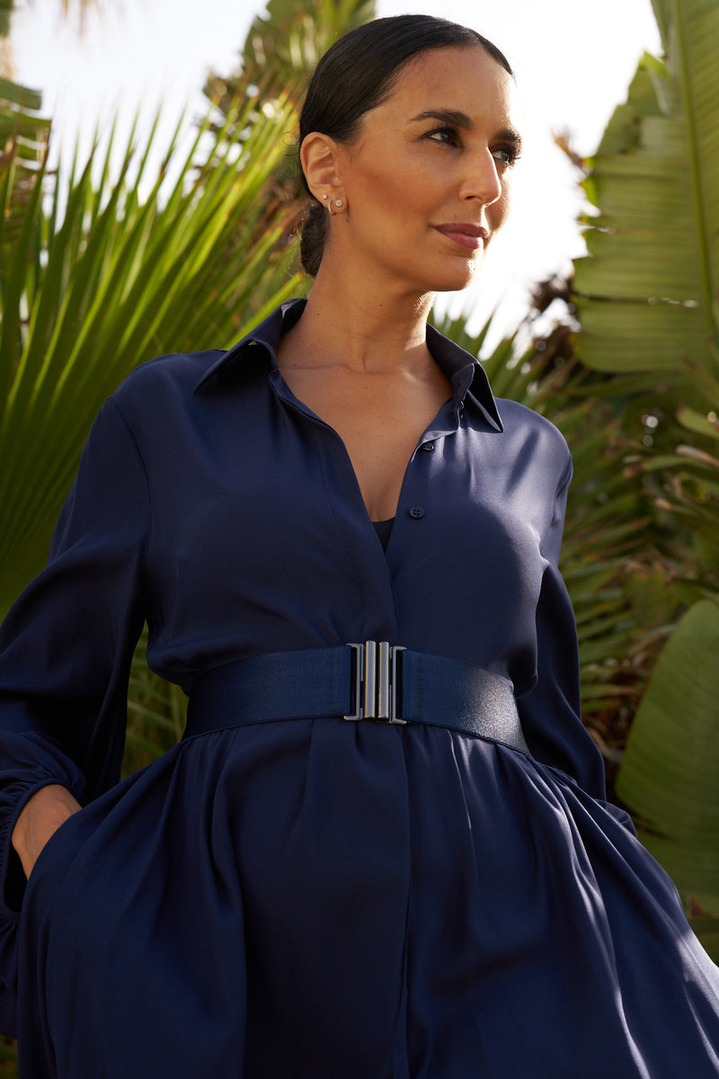 DRESS VICTORIA | BLUE BLACK