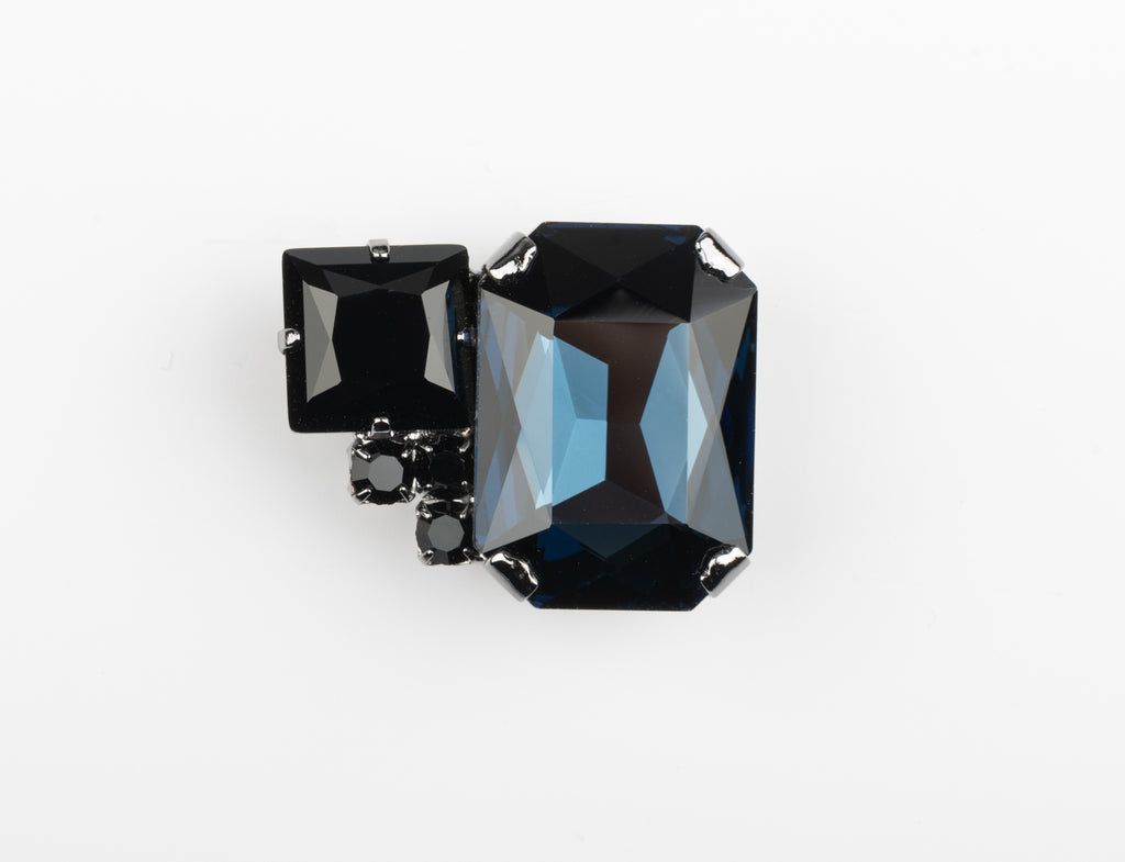 BROOCHE MIX SMALL | DARK BLUE