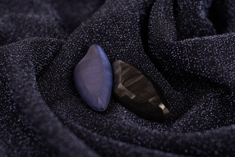 BROOCHE DOUBLE VENEZIA | DARK BLUE