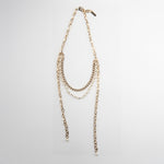 NECKLACE COMBI PEARL | LIGHT GOLD