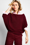 BO MERINO WOOL PULL | BORDEAUX