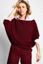 BO MERINO WOOL PULL | BORDEAUX