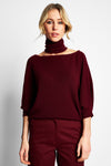 BO MERINO WOOL PULL | BORDEAUX