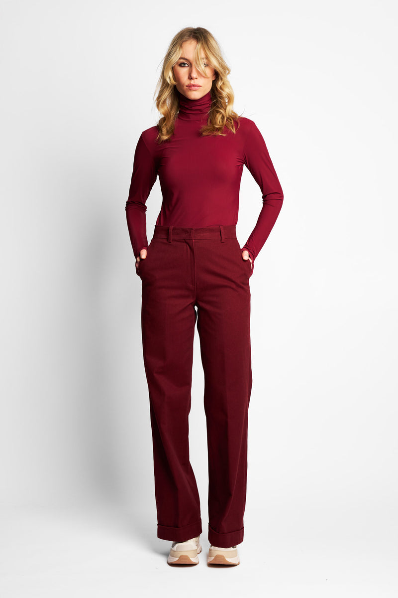 SOUL TURTLENECK MAT | BORDEAUX