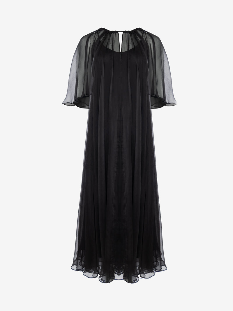 DRESS AMBER BLACK | BLACK