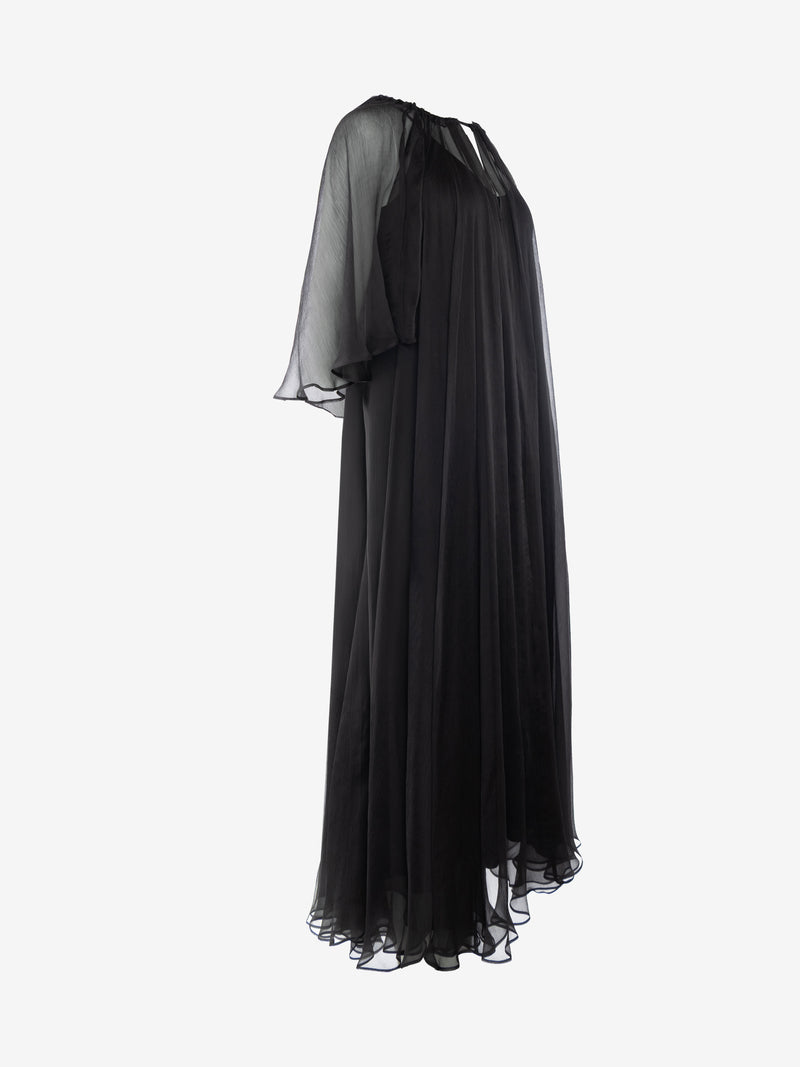 DRESS AMBER BLACK | BLACK