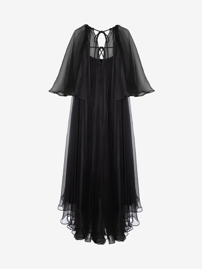 DRESS AMBER BLACK | BLACK