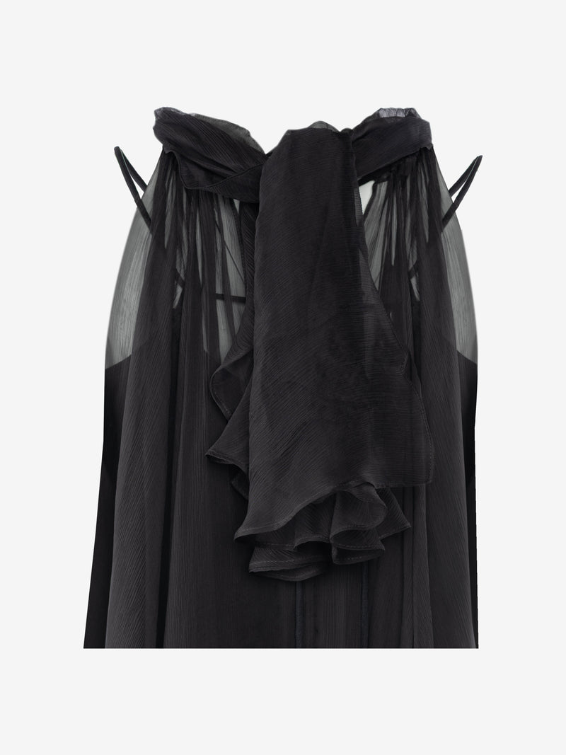 DRESS AMBER BLACK | BLACK
