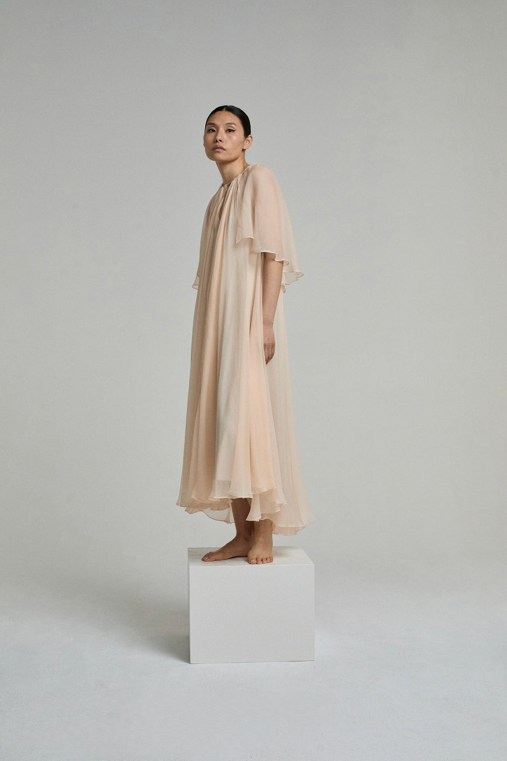 DRESS AMBER LIGHT SALMON | LIGHT SALMON