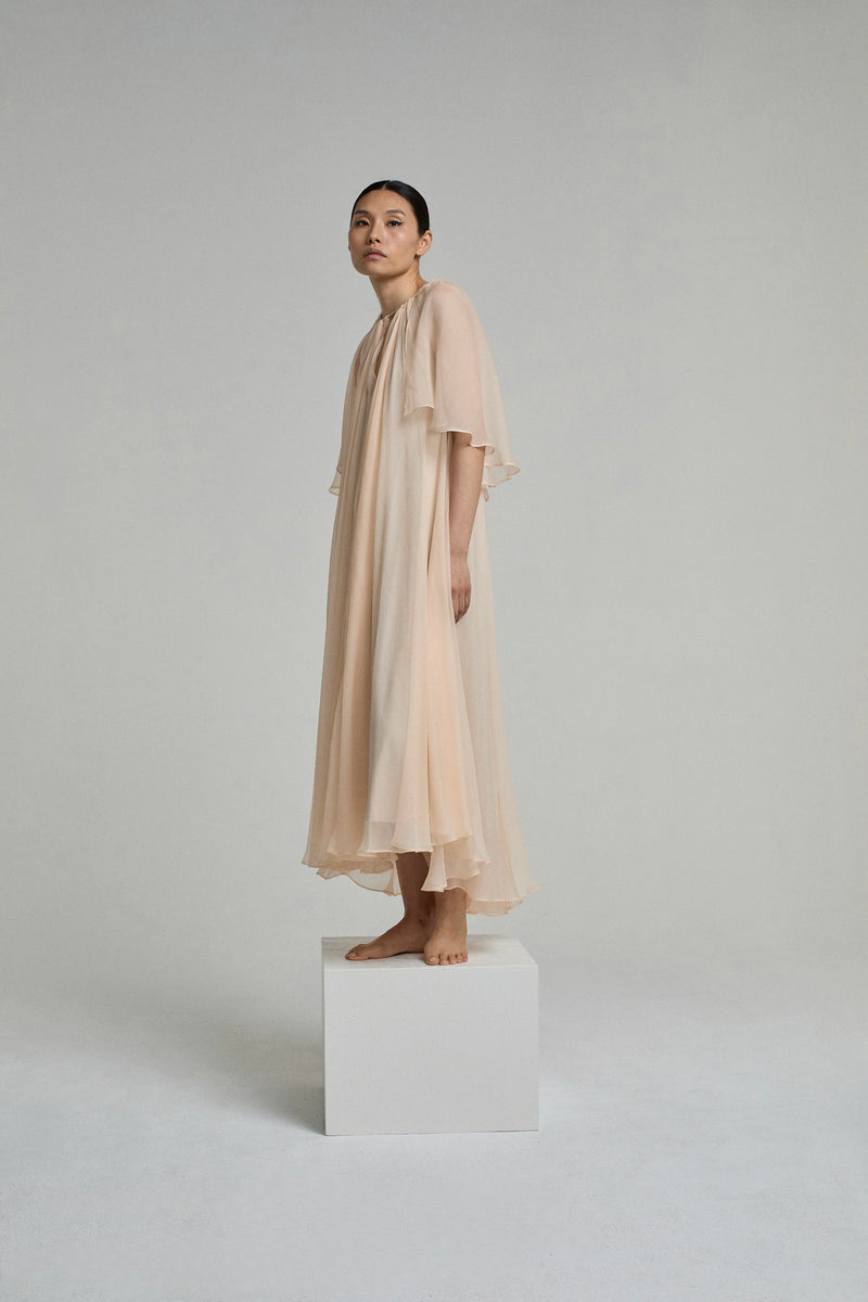 DRESS AMBER LIGHT SALMON | LIGHT SALMON