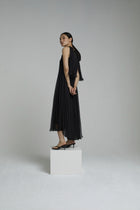 DRESS AMBER BLACK | BLACK