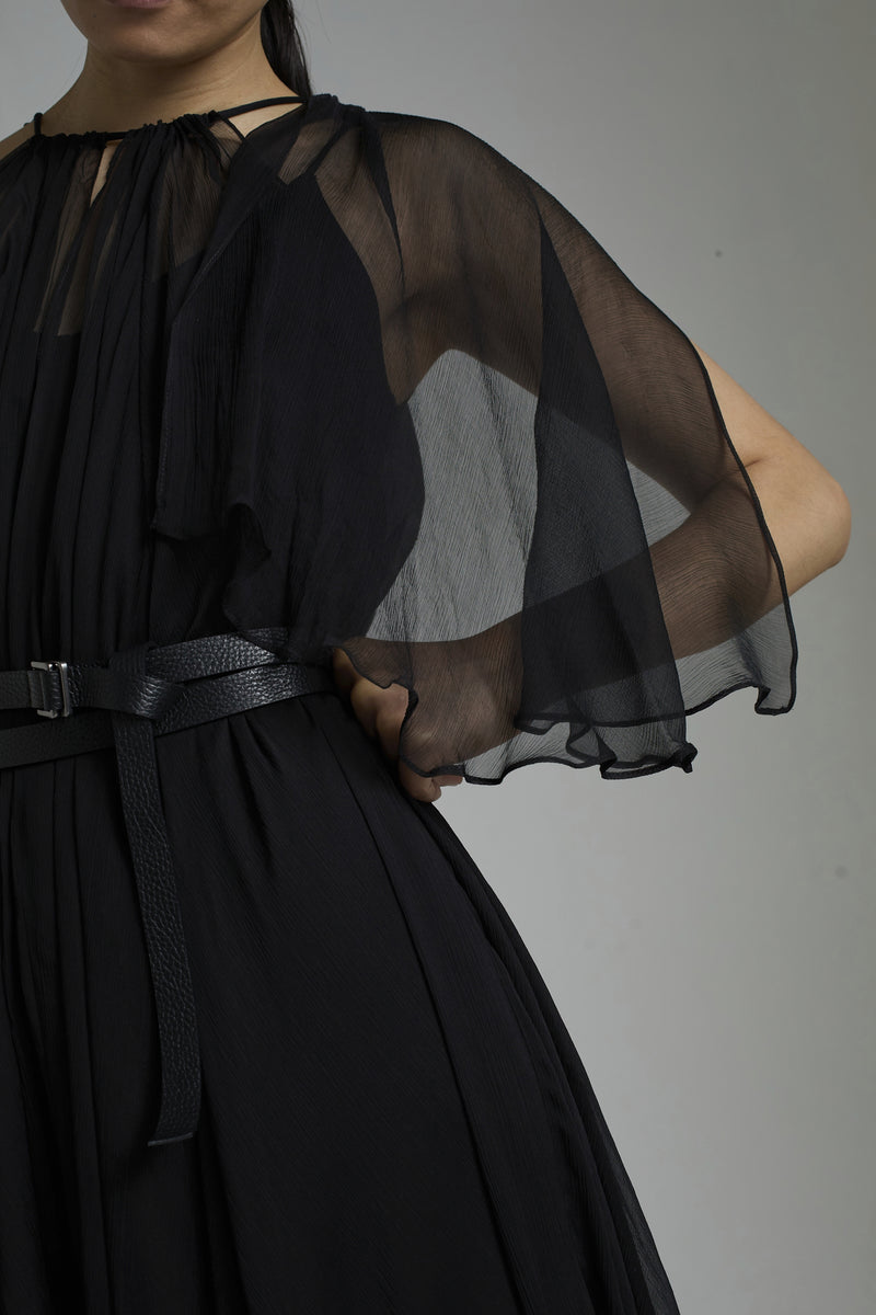 DRESS AMBER BLACK | BLACK