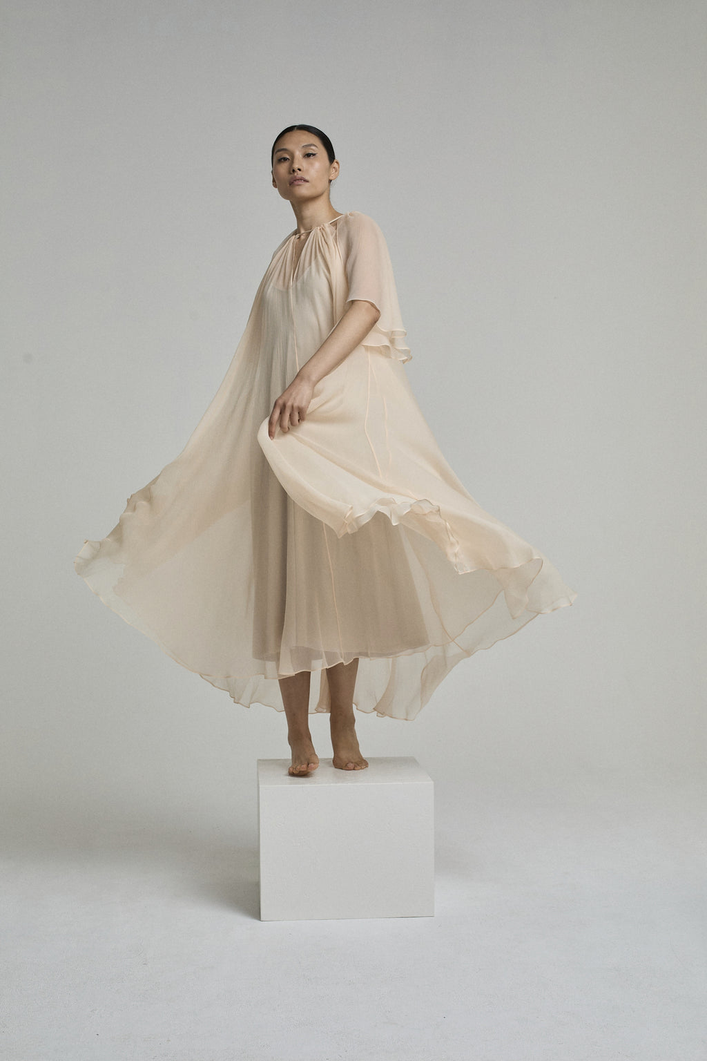 DRESS AMBER LIGHT SALMON | LIGHT SALMON