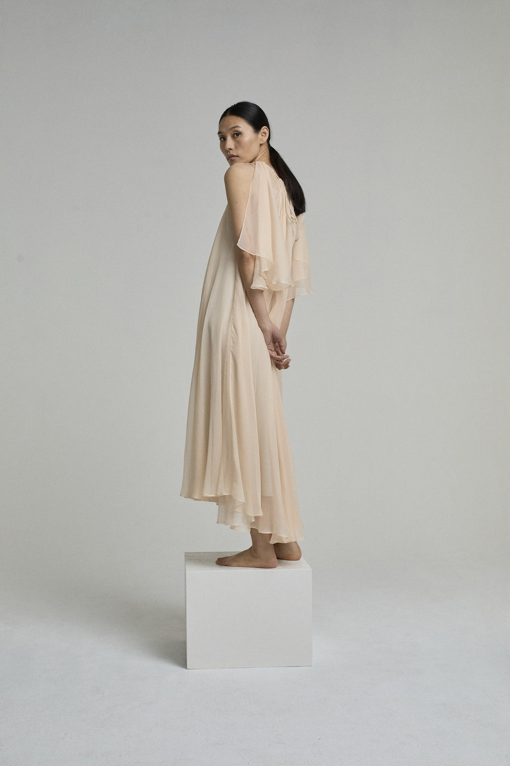 DRESS AMBER LIGHT SALMON | LIGHT SALMON