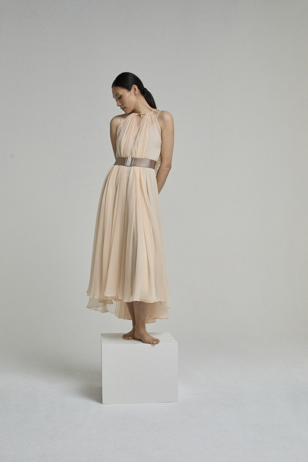 DRESS AMBER LIGHT SALMON | LIGHT SALMON