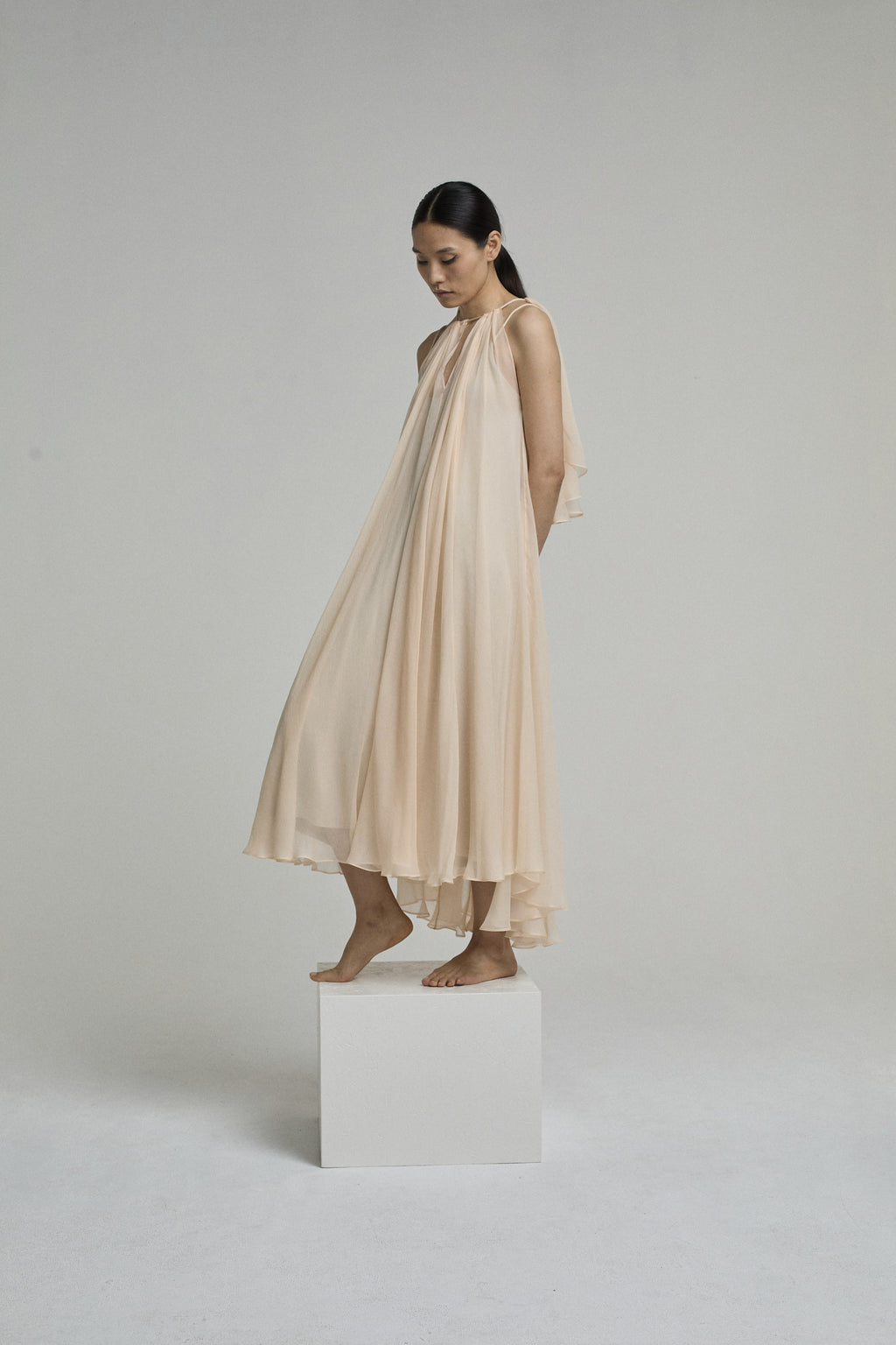 DRESS AMBER LIGHT SALMON | LIGHT SALMON