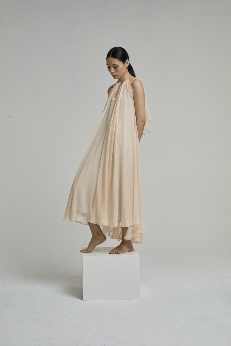DRESS AMBER LIGHT SALMON | LIGHT SALMON