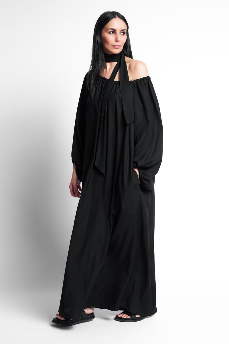 DRESS BONNY LONG BLACK | BLACK