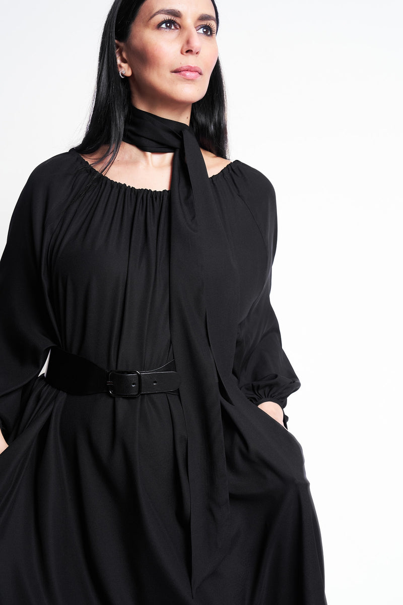 DRESS BONNY LONG BLACK | BLACK