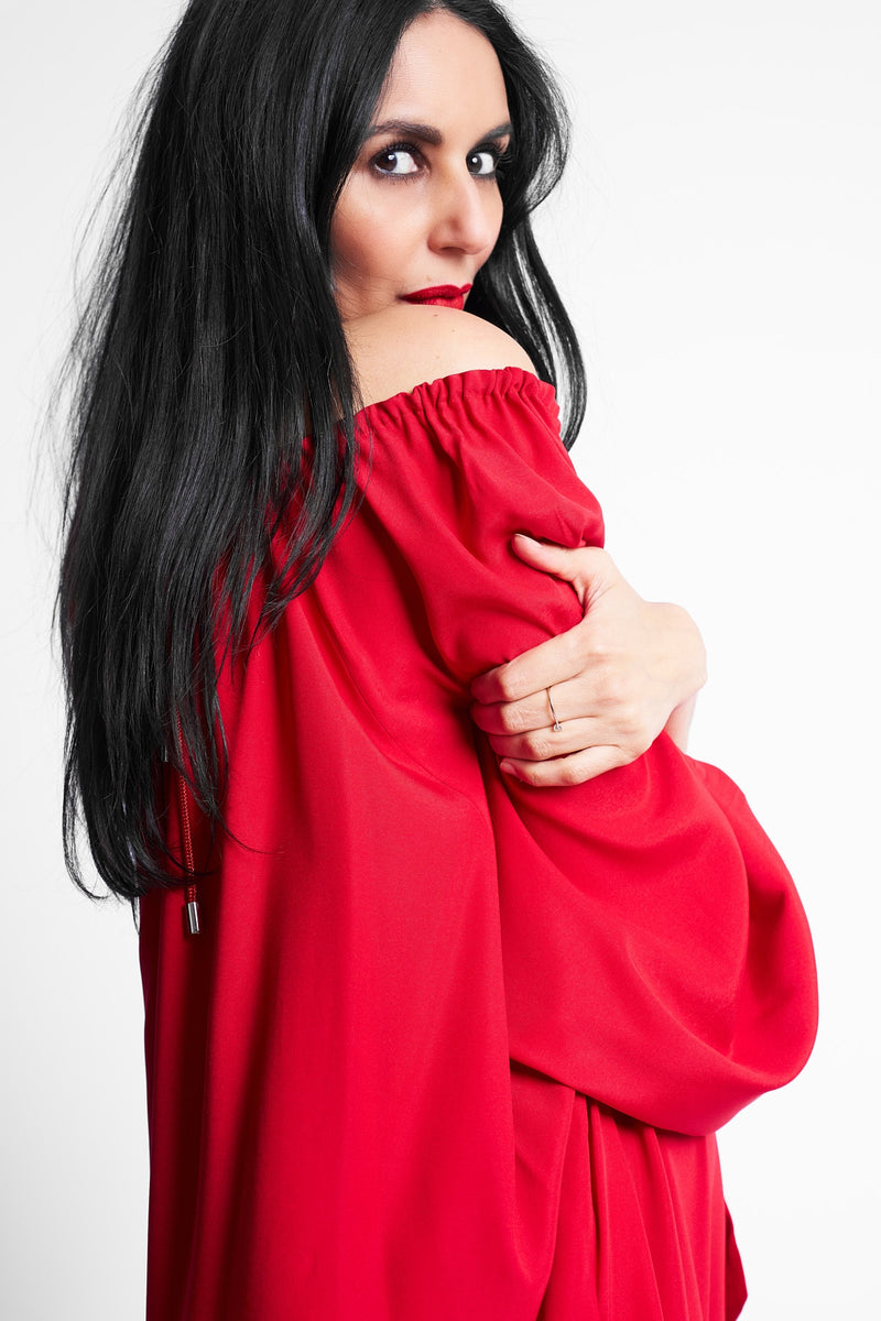 DRESS BONNY LONG RED | RED
